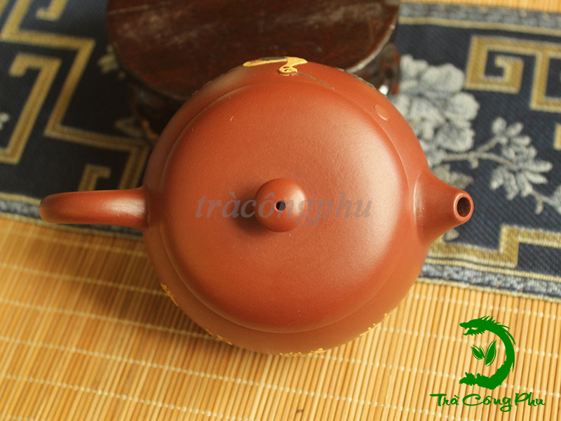 Ấm Tử Sa Dáng Văn Đán Tùng Hạc Diên Niên  ( Biến Thể) - ATS1122